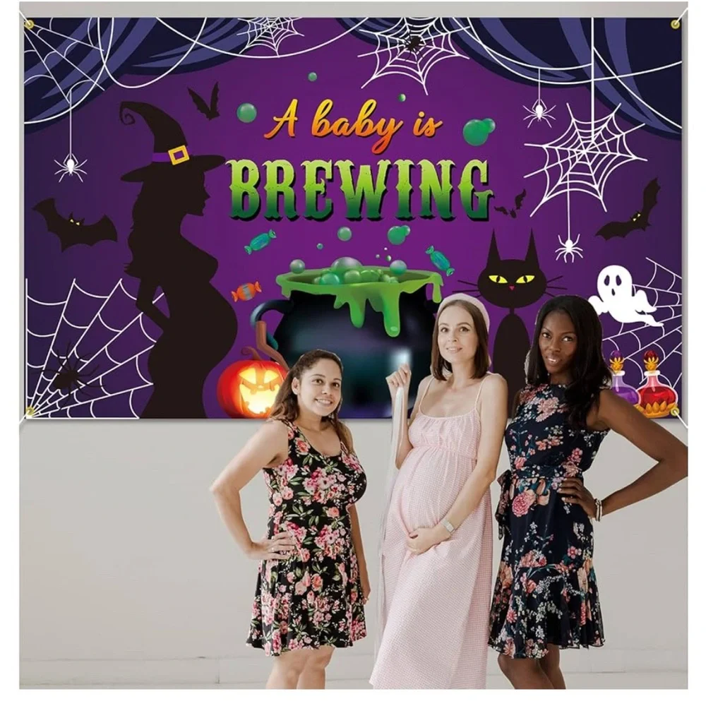 A Baby is Brewing/Baby Shower backdrop, 4 x 6, Decorations